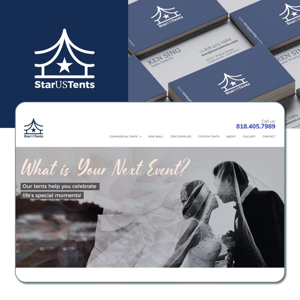 logo design, branding, business cards, website desktop, web banner, hero banner, WordPress Website