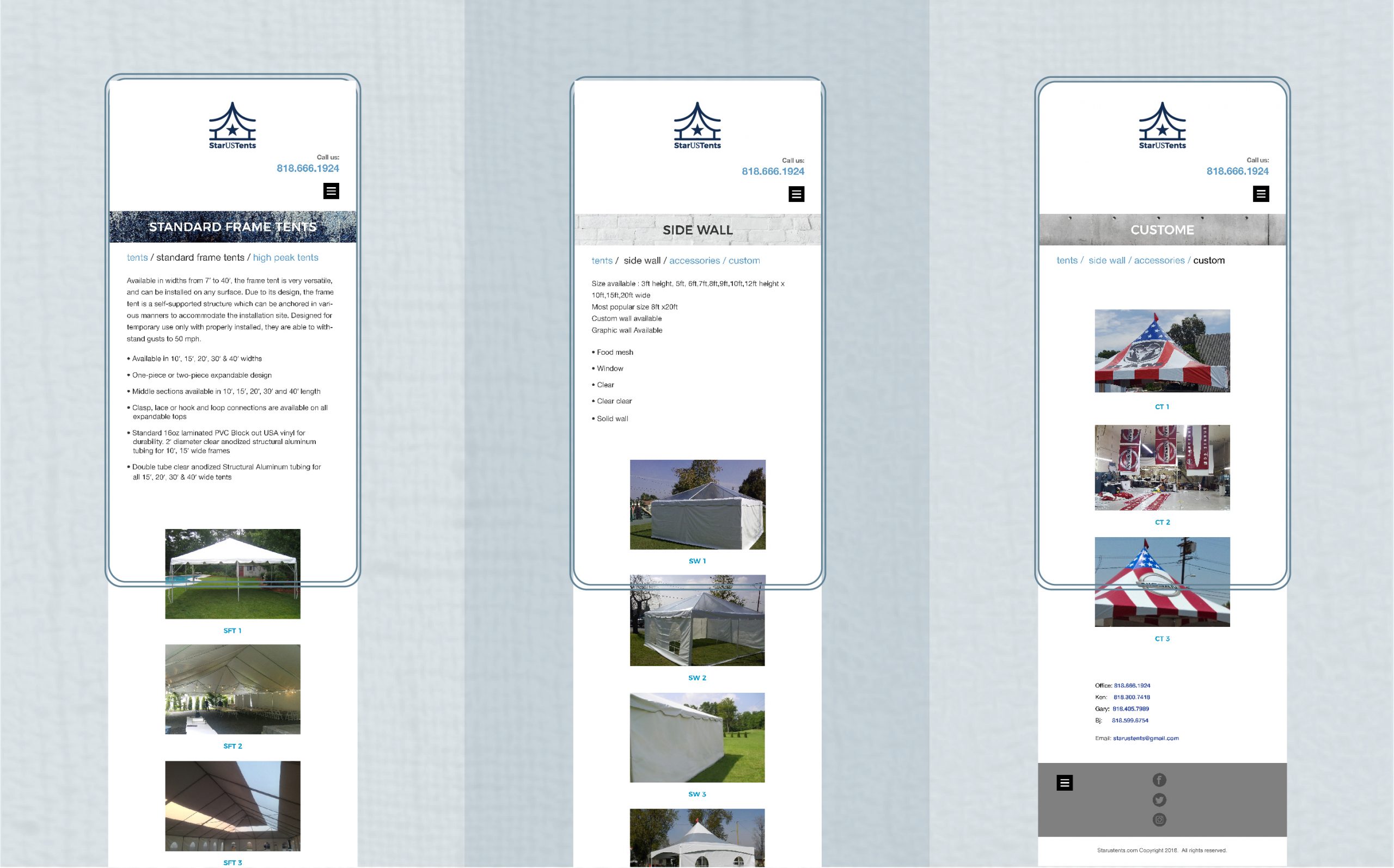 mobile UI design, website design, UI design, responsive web design