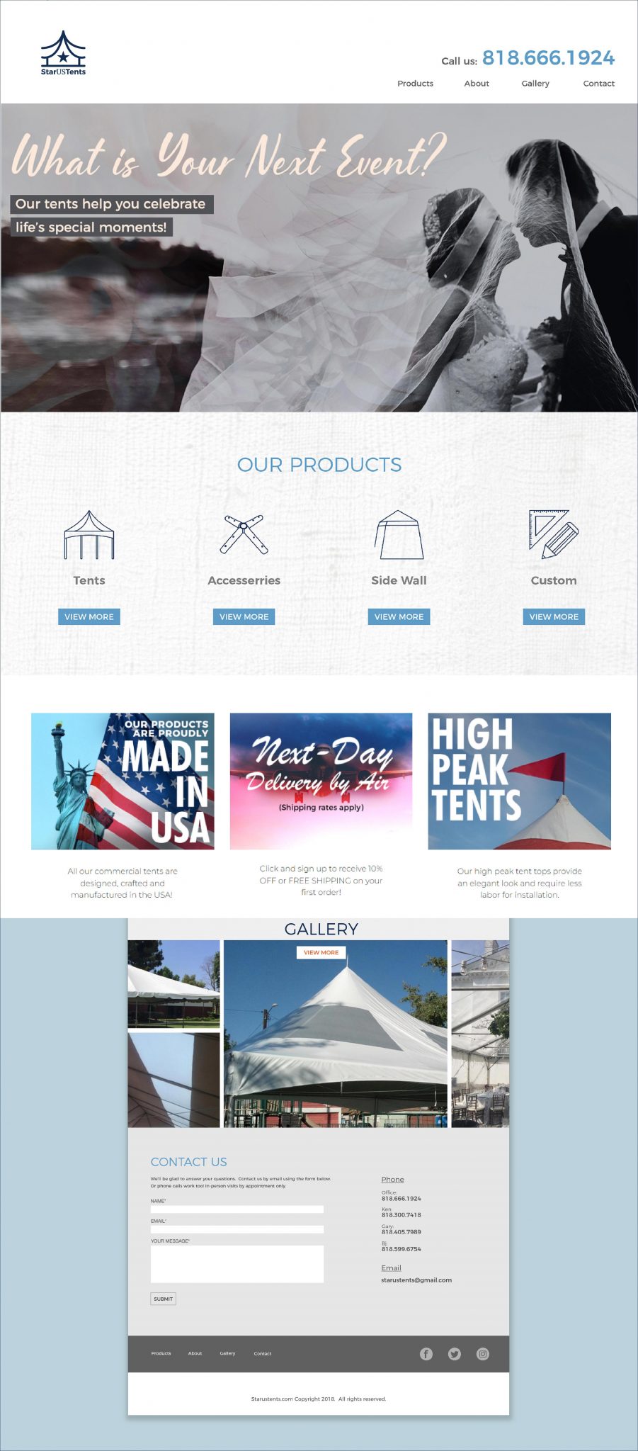 website design, UI design, responsive web design, homepage design, landing page